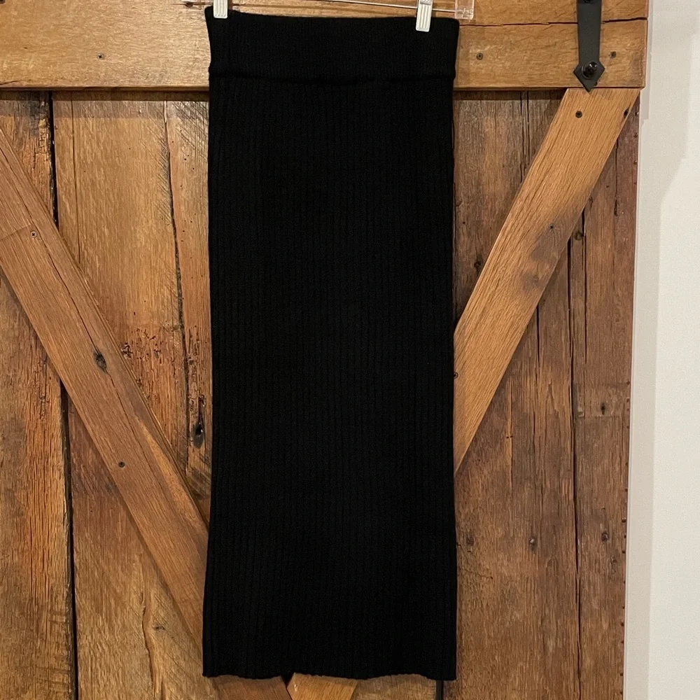 Saturday Sunday by Anthropologie XS Black Midi Skirt